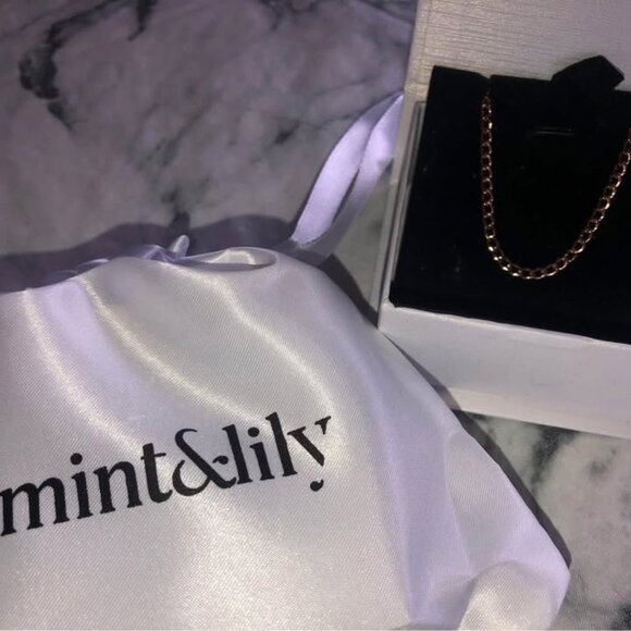 Beautiful rose gold matching ankle bracelets from Mint and Lily - Picture 5 of 5